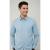 Men's Regular Fit Blue Collared Shirt - Premium Breathable Full Sleeve Daily Wear
