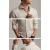 Half White Linen Blend Shirt - Soft Breathable Regular Fit