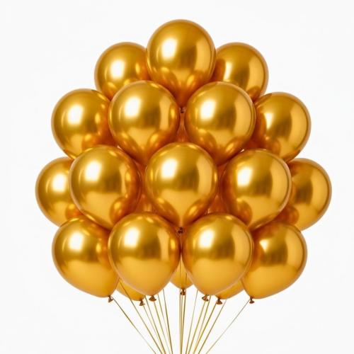 Golden HD Chrome Balloons – Premium Party Decorations