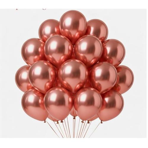 Rose Gold HD Chrome Balloons