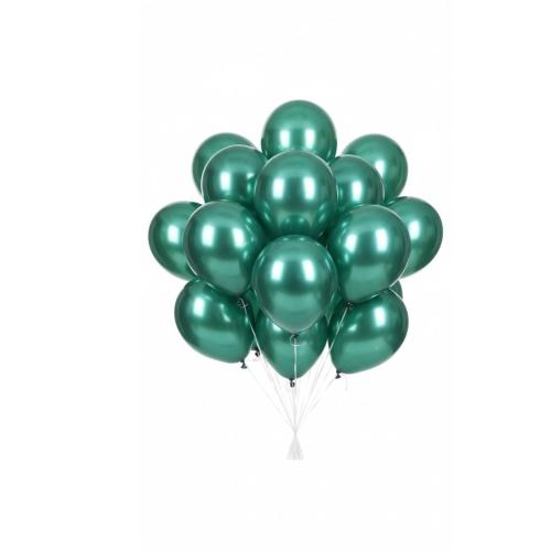 Green Chrome Party Balloons