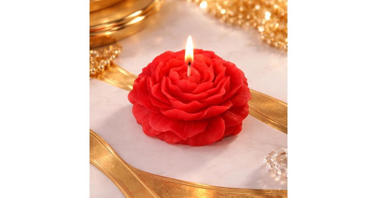 Luxury Peony Charm Floral Scented Candle – Soy Wax with Velvet Rose ...