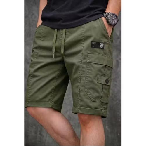 Men's Green Cargo Shorts 