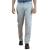 Men&rsquo;s Relaxed Fit Solid Cotton Trousers with Stretch Lycra Blend