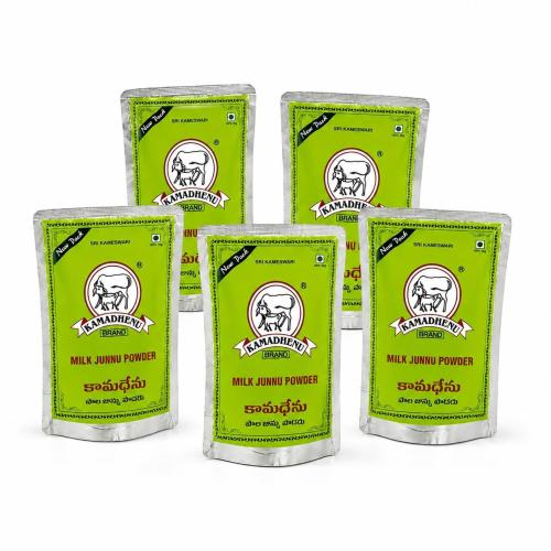 Milk Junnu Powder 100g x 5 Packs | Traditional Junnu Mix | Easy Homemade Ginnu & Kharvas Dessert | Rich in Protein & Calcium