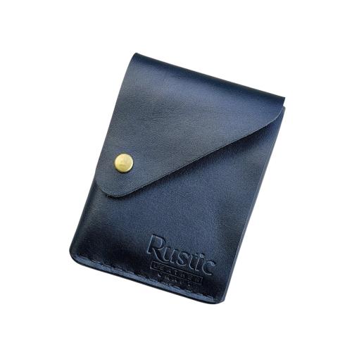 Charcoal Black Leather Wallet | Regular Size Men's Cash & Card Holder