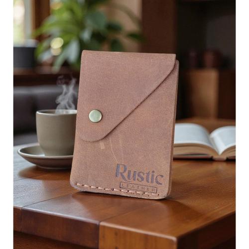 Rustic Brown Genuine Leather Wallet | Regular Size Men's RFID Cash & Card Holder