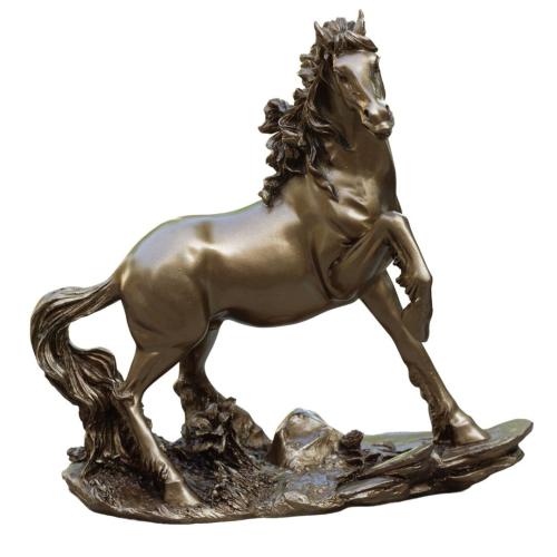 Golden Horse Showpiece Statue for Home Décor