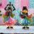 Handcrafted Rajasthani Ethnic Village Girl Doll Figurines &ndash; Set of 2