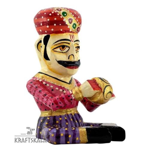 Wooden Home Décor | 6-Inch Bawla Musicians Set of 5