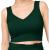 Women&rsquo;s V-Neck Frayed-Edge Cotton Knit Crop Top