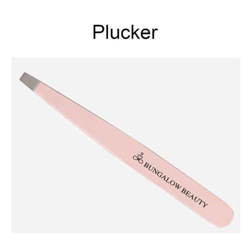 Professional Plucker Tweezers, Stainless Steel, Pink, Precision Grooming Tool, Lead free 