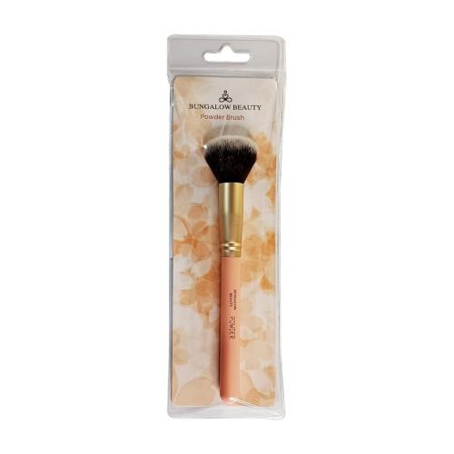 Powder Makeup Brush with Soft Synthetic Bristles and Rose Gold Handle