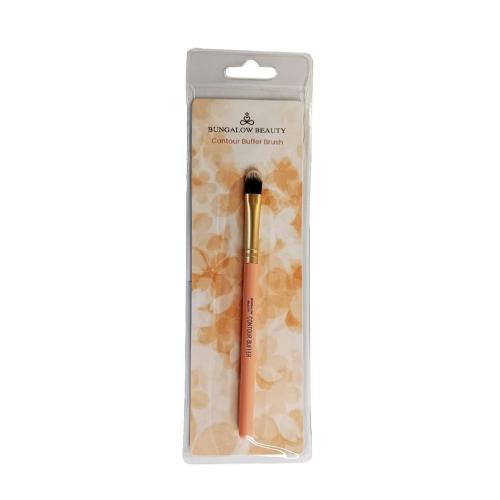 Contour Buffer Brush, Pink and Gold, 15 cm, Synthetic Bristles