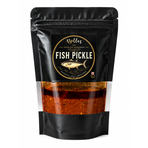 Kerala Style Homemade Yellow Fin Tuna Fish Pickle pouch | Traditional Spicy Seafood Pickle | Ready to Eat