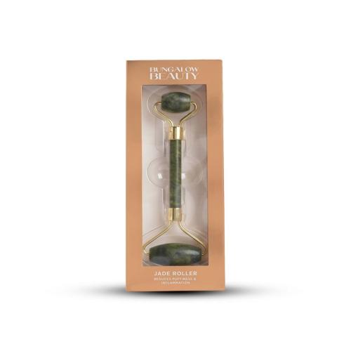 Double Ended Jade Face Roller | Gold and Green Facial Massage Tool
