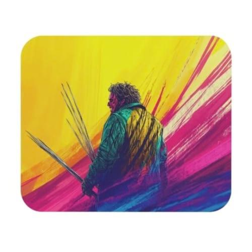 Mouse Pad with Anti-fray Stitching, Waterproof Surface & Non-Slip Rubber