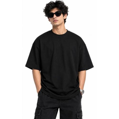 Men's Cotton Round Neck Oversized T-Shirt