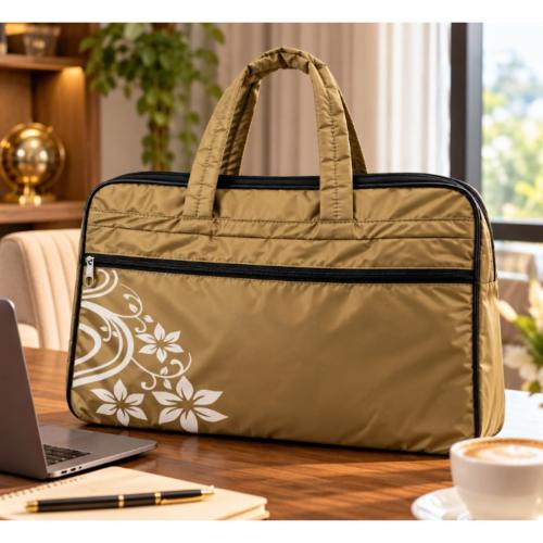AMAILLE Arlena Floral Khaki Tote Bag