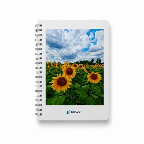 Write & Wipe A5 Wiro Notebook with 6 Reusable Write-Wipe Sheets | 120 Ruled Pages