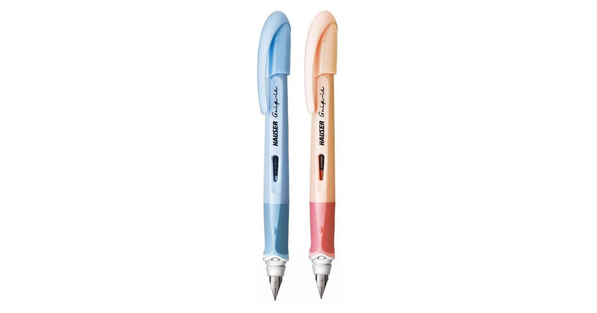 Hauser Inx Grip-it Fountain Pen Blue Ink 3 Ink Cartridges & 1 Ink ...