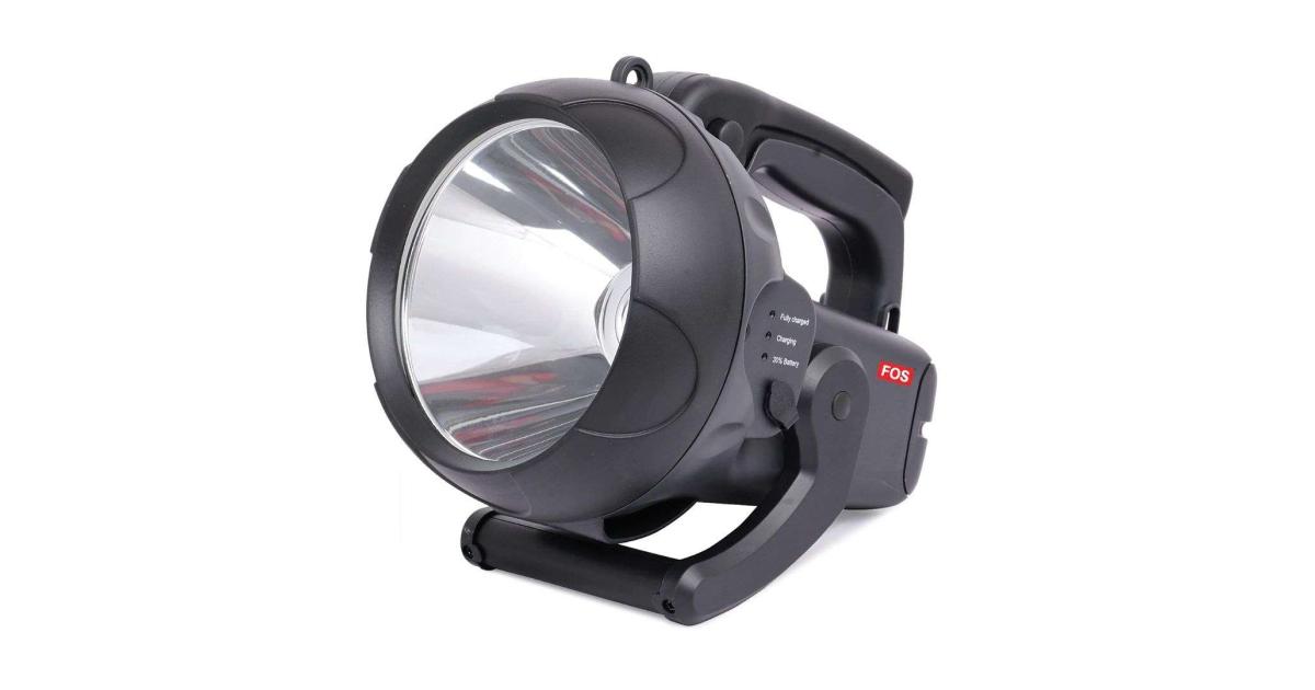 FOS Led Search Light 15W With 15600 Mah Lithium-Ion Battery | LX INDIA