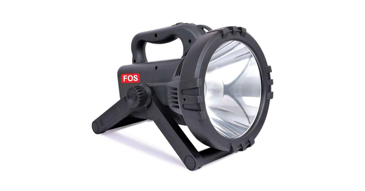 FOS LED Search Light 20W with 2400 mAh Lithium-ION Battery | LX INDIA