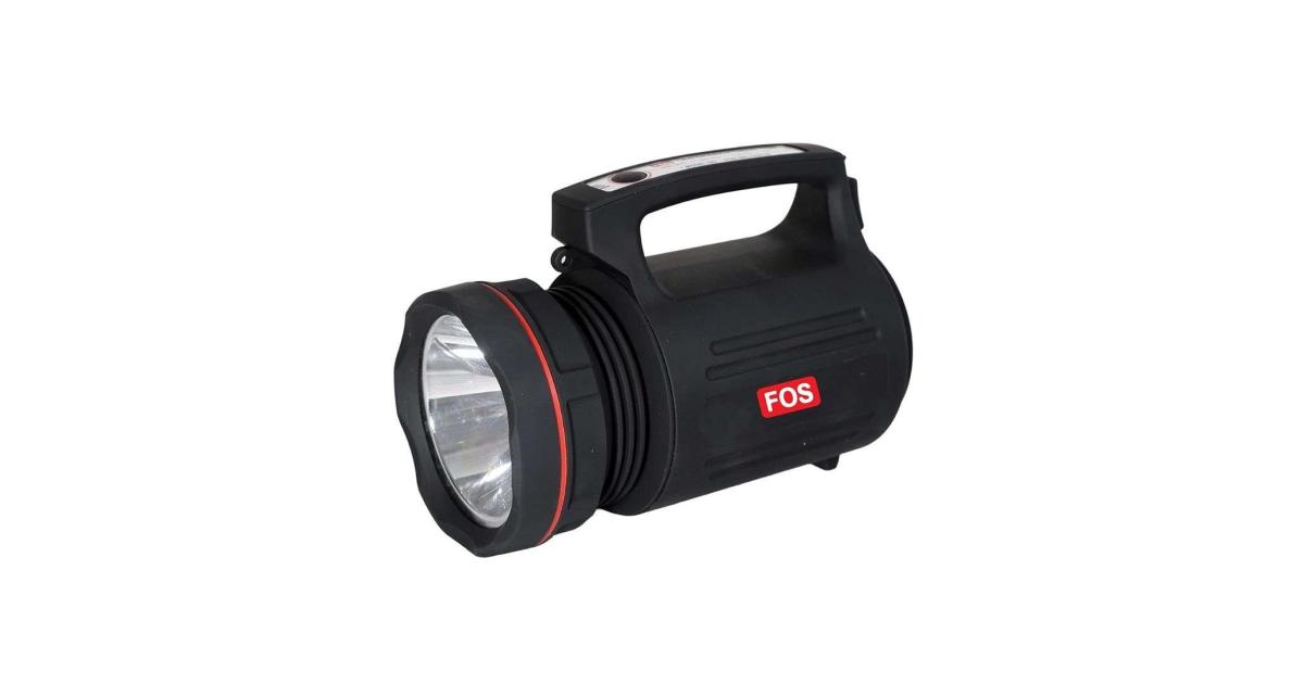 FOS LED Search Light 15W with Rechargeable Lead-Acid Battery | LX INDIA