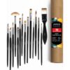 ARTIOS Handmade Professional Artist Painting Brush Set 15 Assorted Brushes - LXINDIA.COM