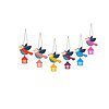 Artvibes Multicolored Flying Birds Wooden Wall Hanging - LXINDIA.COM