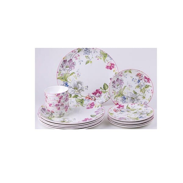 GOLDEN QUEENS Garden Splendor 18 pcs Dinner Set - LXINDIA.COM